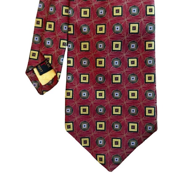 Mens Robert Talbott by Nordstrom Maroon Tie - Picture 3 of 7